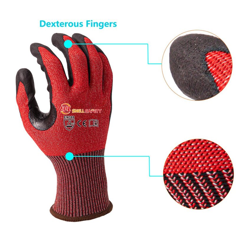 Cut Resistant Gloves Manufacturer - SNELLsafety Micro Foam Nitrile
