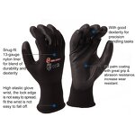 Work Safety Gloves Supplier - Factory Custom Logo Grey White Nylon