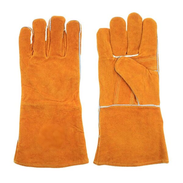 Leather Welding Gloves Supplier - Snell Safety Custom Color 14 Inches