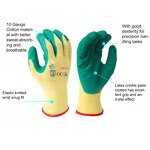 Work Safety Gloves Supplier - SNELL Safety 10 Gauge Cotton Latex