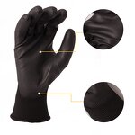 PU Coated Work Gloves Supplier - SNELL EN388 Custom Logo Polyester