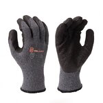 Latex Coated Gloves Supplier - Snell Safety 10 Gauge Black Crinkle