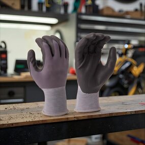 Nitrile Foam Gloves Manufacturer - SNELL OEM Logo Palm Dipped