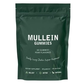 Wholesale Price Daily Respiratory Health Mullein Gummy 2000mg Mullein Leaf Herb Extract Lung Health Supplement