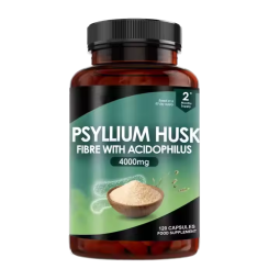 OEM ODM High Absorbency Psyllium Husk Capsules Probiotics 4000mg Psyllium Husk & Acidophilus Capsules