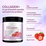 OEM Private Label Skin Whitening Brightening Collagen Powder Hyaluronic Acid Vitamin C Skin Hair Nail Support