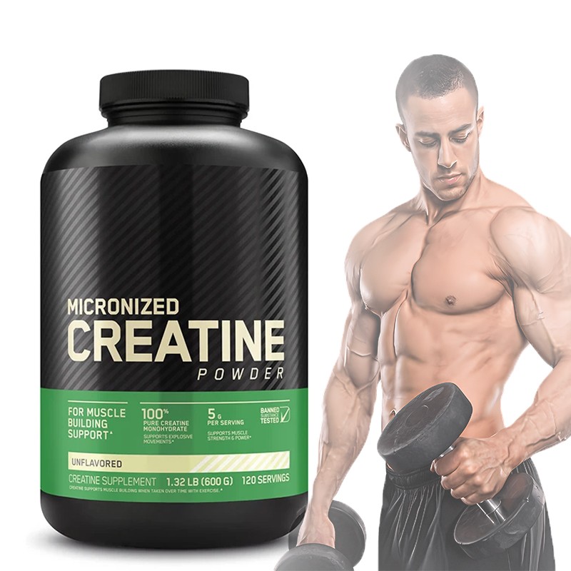 Factory Supply Creatine Monohydrate Powder Fast Muscle Building Micronized Fitness Sports Nutrition Creatine Powder Manufacture