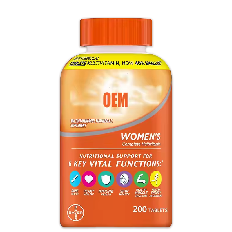 OEM Adult Natural 1000 mg Women's Multivitamin& Mineral Tablet Good Health Multivitamin Tablets for Women
