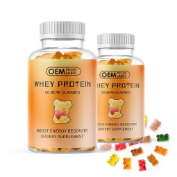 OEM Private Label Protein Collagen Gummies Energy Boost Creatine Protein Powder Gym Supplement Whey Protein Gummy
