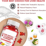 OEM OEM Liver Detox Cleanse Gummies Milk Thistle Artichoke Extract Supplement Natural Herbal Detox Cleanse Liver Health Gummies