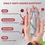 OEM ODM NAD+ Liquid Nicotinamide Riboside 1000mg Berry Flavor Drink Mix 30 Pack for Adult Skin Health & Energy Focus
