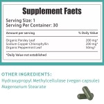Hot Selling Organic Natural Energy Booster Detox Body Deodorant Chlorophyll Capsules Supplement Benefits for Immunity Skin