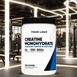 Factory OEM Private Labels 500g Creatine Monohydrate Pure Powder 200 Mesh Dietary Supplement for Muscle Building