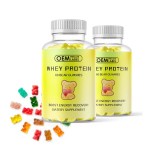 OEM Private Label Protein Collagen Gummies Energy Boost Creatine Protein Powder Gym Supplement Whey Protein Gummy