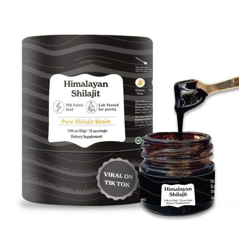 GMP HACCP Certificated OEM Premium Quality Pure Himalayan Organic Shilajit Resin with Rich Fulvic Acid Sourced From Himalayas