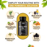 OEM Private Label Wholesale Organic Black Seed Oil Gummy Vegan Black Cumin Seed Gummies for Slimming Hair Skin Health