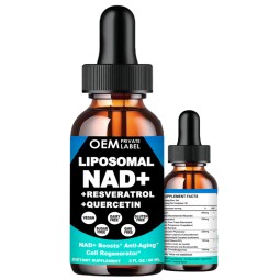 OEM Nad Drop Resveratrol Quercetin Supplement Nicotinamide Adenine Dinucleotide Liposomal Drops Nad Drops Liquid Sugar Free