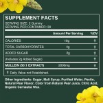 OEM ODM Vegan Mullein Lung Cleanse Supplement Gummies Mullein Leaf Extract Lungs Detox Gummies