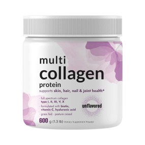 Multi Collagen Supplements Skin Whitening Glow Digestive Enzymes Collagen Peptides Powder for Hair Skin Nail&Joint Support