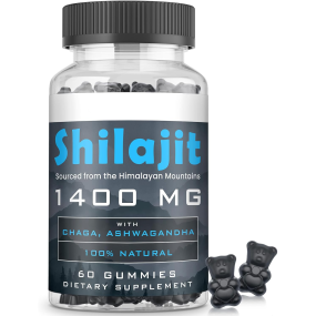 OEM Private Label Bear Shape Organic Pure 1400mg Himalayan Shilajit Gummies Chaga Shilajit Ashwagandha Extract