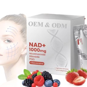 Hot Selling NAD+ Liquid Nicotinamide Riboside PQQ Resveratrol Drink Herbal Supplement Support Energy Antioxidant Immune Support