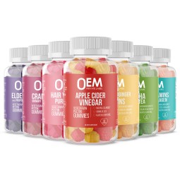 OEM ODM Apple Cider Vinegar Hair Skin Vitamins Gummy Sea Moss Elderberry Turmeric Ashwagandha Gummies Biotin Collagen Gummies