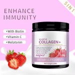 OEM Private Label Skin Whitening Brightening Collagen Powder Hyaluronic Acid Vitamin C Skin Hair Nail Support