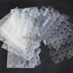 热销24防水可穿戴指甲艺术提示强胶粘剂果冻胶手指批发人造指甲