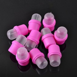 10个/袋固体塑料水晶指甲光治疗套件，用于手指去除艺术指甲去除