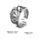 Retro Cast Ring New Arrival Stylish Punk Style Old Finger Joint Ring Fashionable Alloy Jewelry From Decorative Industry
