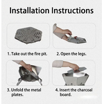 Portable BBQ Grill Factory - Foldable Square Stainless Steel Fire Pit