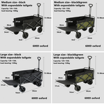 Camping Cart Manufacturer - Foldable Utility Wagon with Rear Tailgate