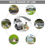 Car Side Awning Manufacturer - Suction Cup Sunshade Waterproof 2x3m Gray