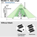 Octagonal Pyramid Tent Factory - Four Seasons Waterproof with Stove Hole