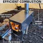 Portable Wood Stove Factory - Stainless Steel Hot Tent Stove for Cooking