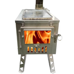 Stainless Steel Tent Stove Manufacturer - 100% 304 Portable with 3m Chimney Pipe