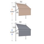 Retractable Patio Awning Supplier - Waterproof Sunshade UV Protection Canopy