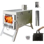 Titanium Wood Stove Manufacturer - Folding with Spark Arrestor for Hot Tent