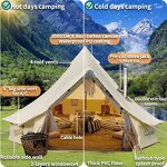 Canvas Bell Tent Supplier - 4 Season Glamping Tents for 4/6/8 Person