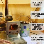 Portable Wood Stove Factory - Stainless Steel Hot Tent Stove for Cooking