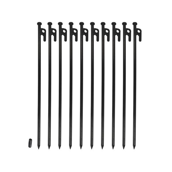Tent Stakes Factory - Heavy Duty Forged Steel Metal Pegs 40cm-10pcs