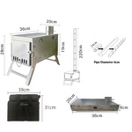 Titanium Wood Stove Manufacturer - Portable with Chimney for Hot Tent Camping