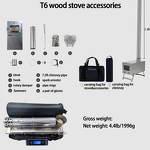 Titanium Wood Stove Manufacturer - Folding with Spark Arrestor for Hot Tent