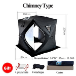 Sauna Tent Factory - Pop-up Removable with Roof Stove Jack 3-4 Person