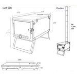 Lightweight Titanium Tent Stove Factory - Folding Backpack Stove with Chimney