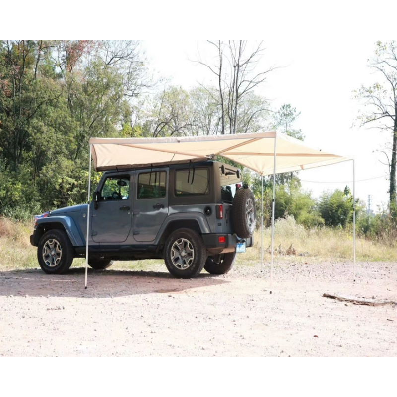 Car Awning Manufacturer - Waterproof 600D Oxford 2M Fan-shaped with Frame