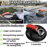 Car Side Awning Manufacturer - Suction Cup Sunshade Waterproof 2x3m Gray