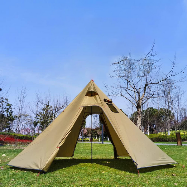 Tipi Hot Tent Supplier - 4M Portable Octagonal Pyramid with Stove Jack