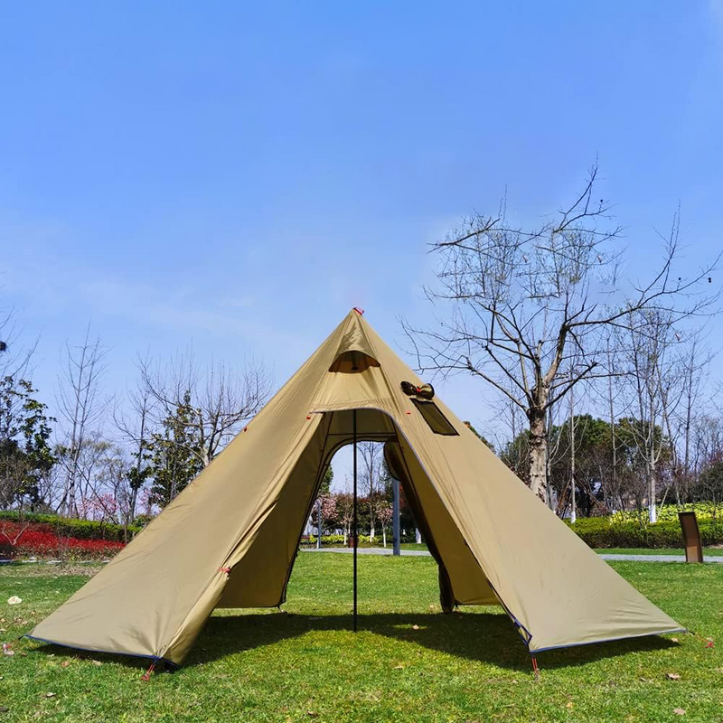 Tipi Hot Tent Supplier - 4M Portable Octagonal Pyramid with Stove Jack