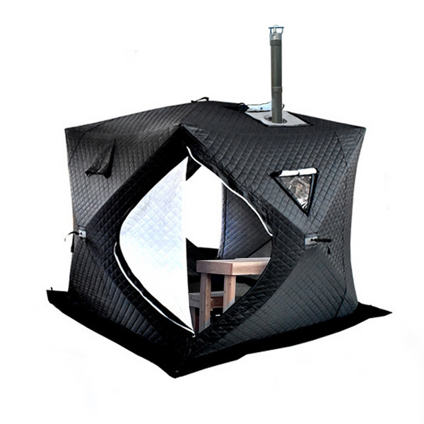 Sauna Tent Factory - Pop-up Removable with Roof Stove Jack 3-4 Person
